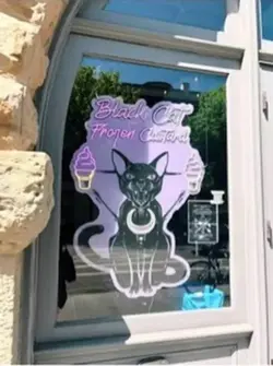 Black cat custard