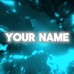Blue Outro Templat