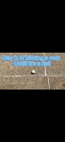Kicking a rock