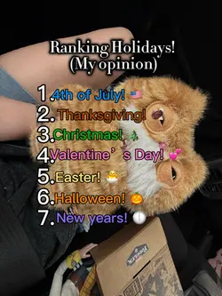 Ranking holidays! 🇺🇸🦃
