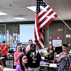 I pledge to the flag