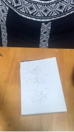 Watercolor lotus Flo