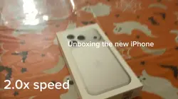 Unboxing new iPhone