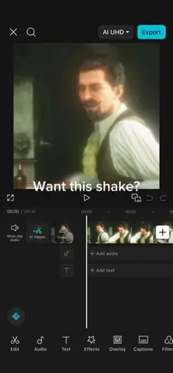 Shake tut