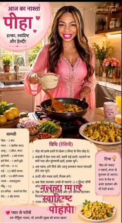 पोहा – हल्का दोपहर भोजन