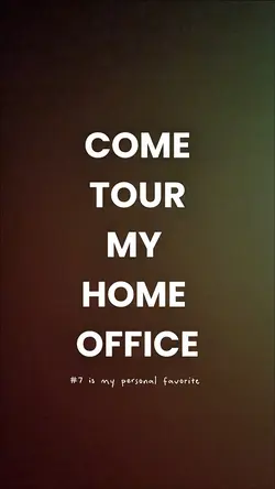 Home office tour