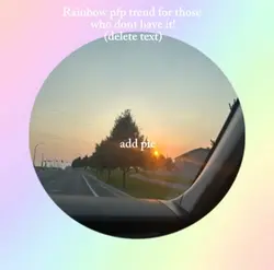rainbow pfp trend!!