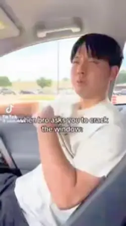 Crack the window”