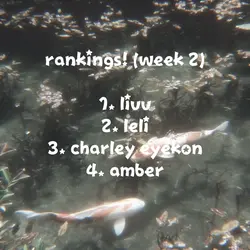 week 2 rankings!