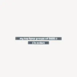 my top kpop groups