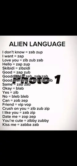 Alien Language!