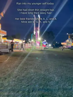 Ran into her 