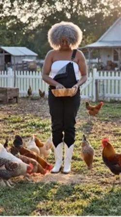 At the farm