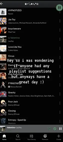 playlist suggestions