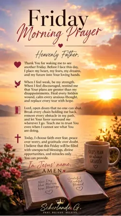 Friday morning 🙏