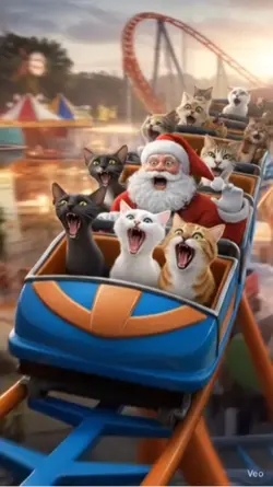 Santa Claus cats 