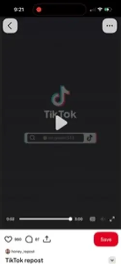 TikTok repost 