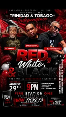 RED WHITE AND BLACK