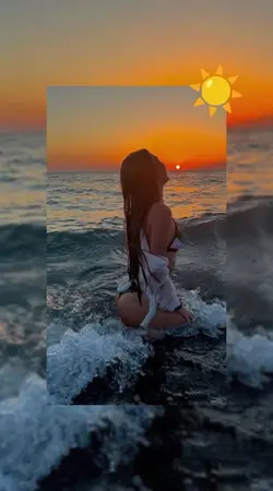 Foto no pôr do sol