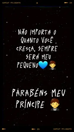 PARABÉNS MEU MENINO