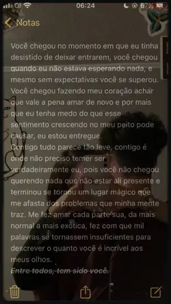 TEXTO, EU TE AMOR