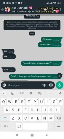 Trend com amiga 