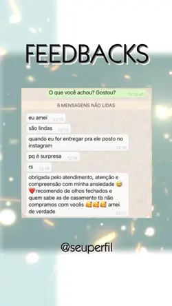 FEEDBACKS DA SEMANA