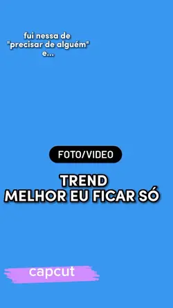 melhor eu ficar só 