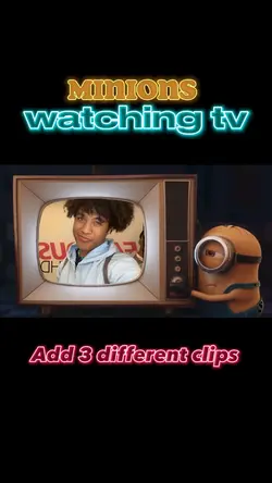 Minions watching tv