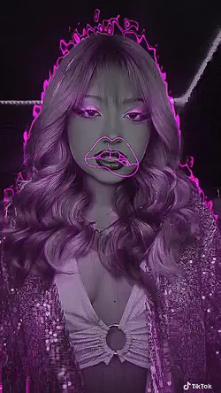 Neon doodle effect