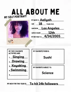 All about me!! 💝✨