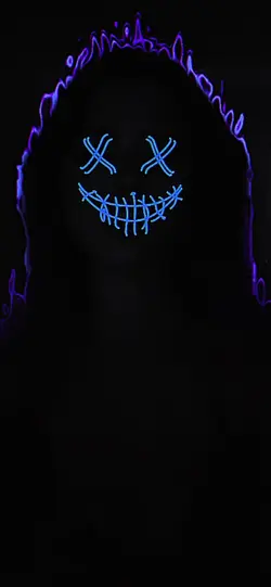 Neon doodle effect 