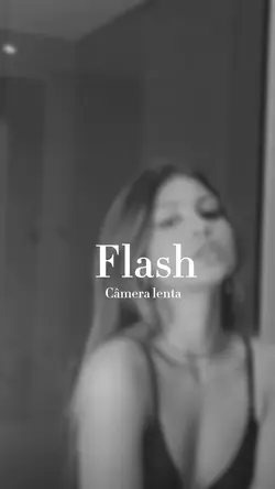 Flash câmera lenta