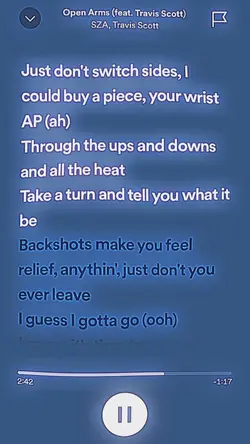 open arms lyrics 
