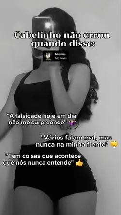 cabelinho n errou..