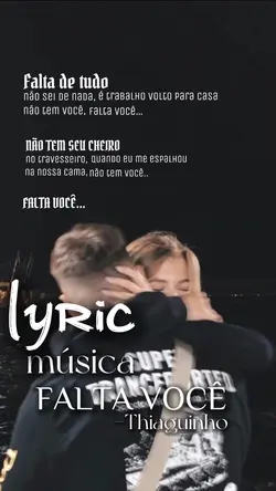 falta você…