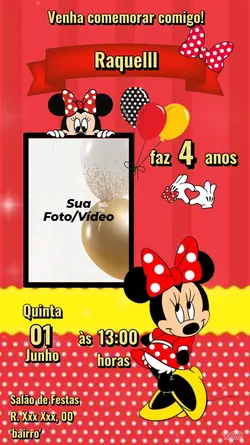 Convite Minnie