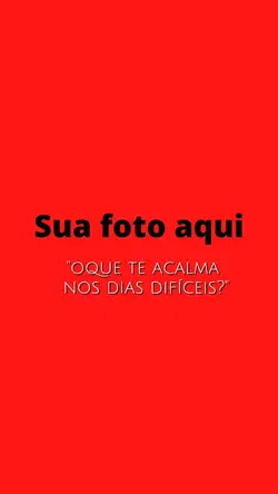 oque te acalma?
