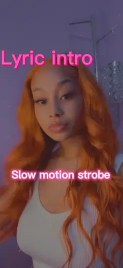 Slow motion strobe💕