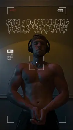 Gym posing template 