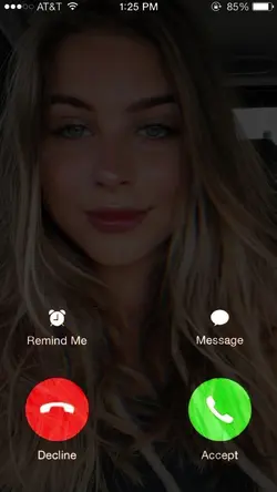 chamada falsa