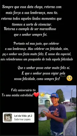 Parabéns minha estre