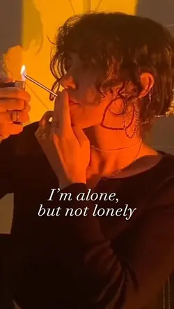 Alone but lonely