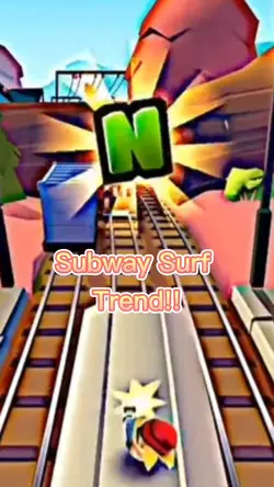 Subway Surf Letra N