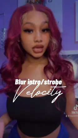 Velocity/blur intro✨