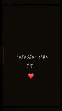 Parabéns pra mim ❤️🥺
