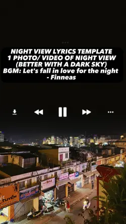 Night view lyrics
