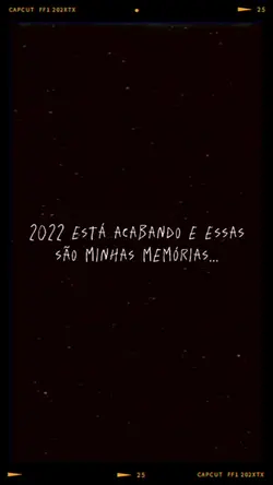 2022 acabando...