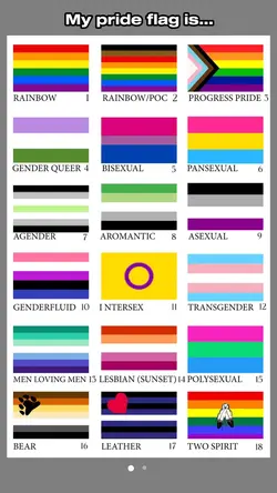 My pride flag is…