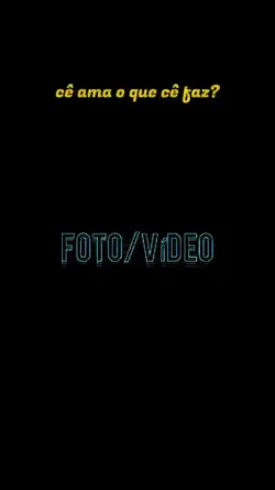 cê ama o que cê faz?